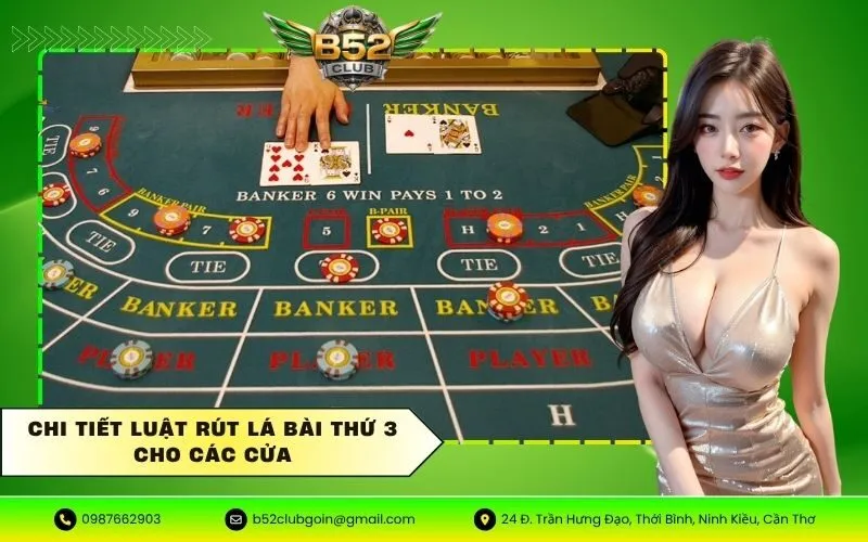 Chi tiết luật rút lá bài thứ 3 cho các cửa
